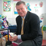Philip Le Grove visits the Royal Hobart Hospital with Showbags