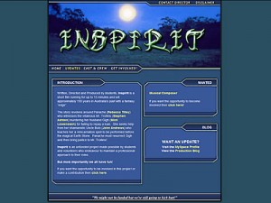 Inspirit Film Website Screen Shot