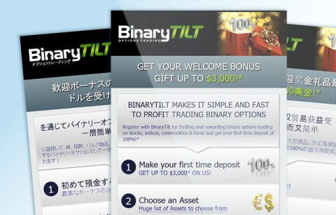 BinaryTilt – Landing Page