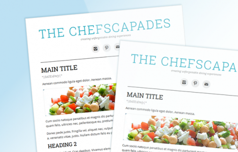 The Chefscapades – MailChimp Mailer Template