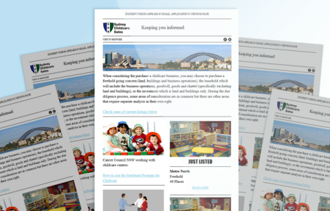 Sydney Childcare Sales – MailChimp Template