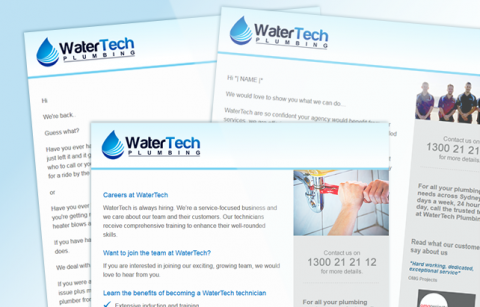 WaterTech Plumbing – MailChimp Mailer Templates