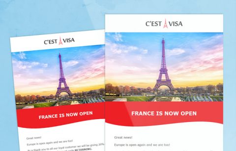 C`est la Visa – MailChimp Template